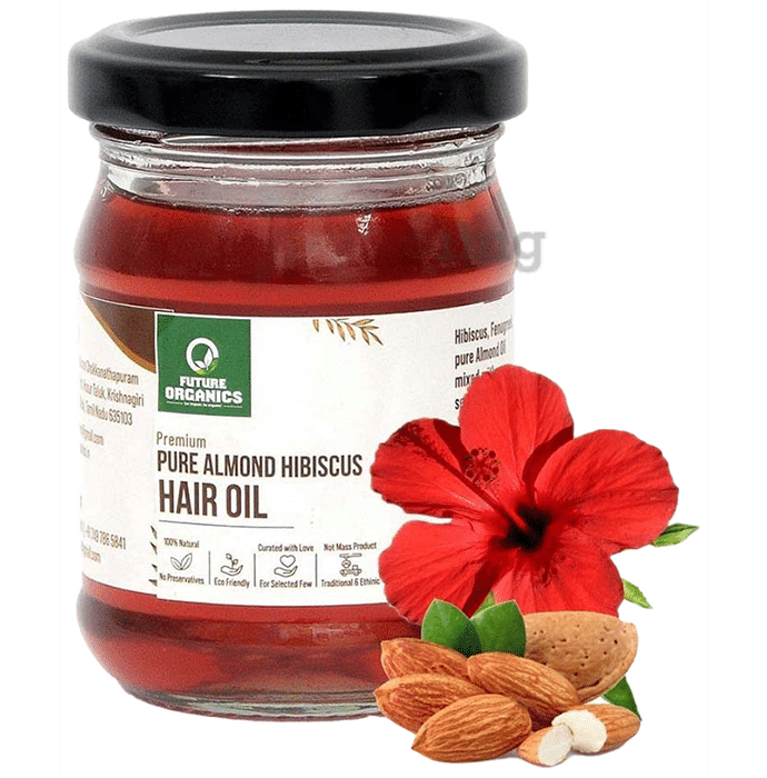 Future Organics Premium Pure Almond Hibiscus Hair Oil