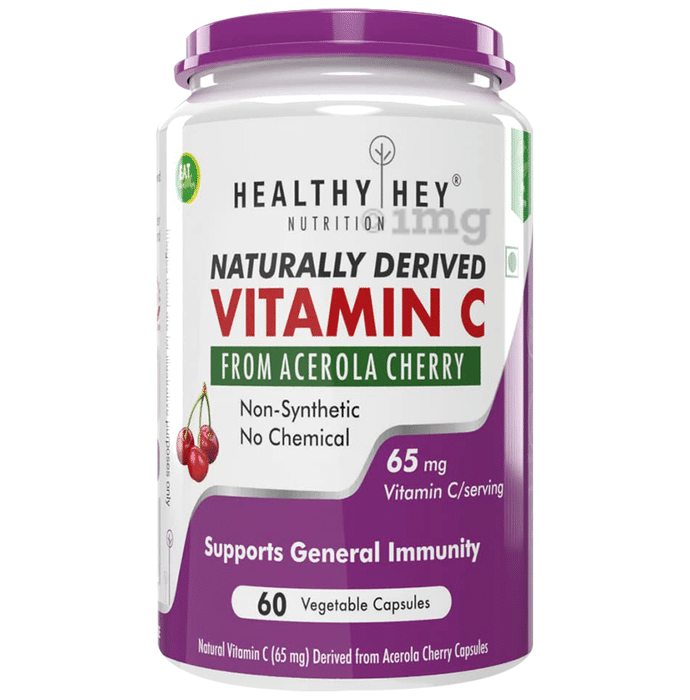 HealthyHey Nutrition Naturally Derived Vitamin C Vegetable Capsule