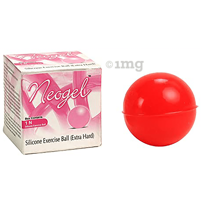 Onyxneo Neogel Silicon Exercise Ball For Hands Red Extra Hard