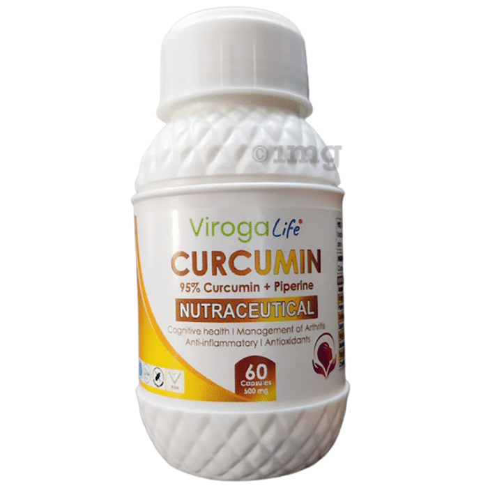 Viroga Life 95% Curcumin + Piperine Capsule