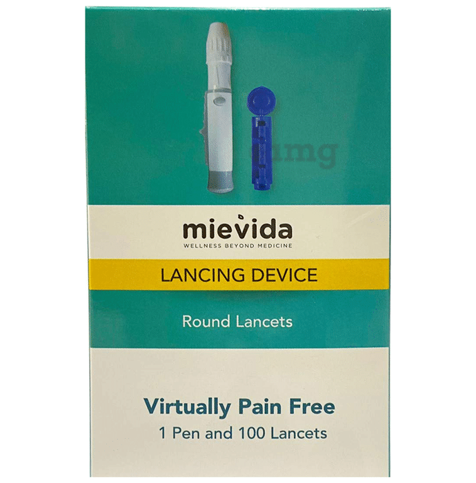 Mievida Sterile Lancet Device with Painless Prick Technology and 6 Depth Penetration