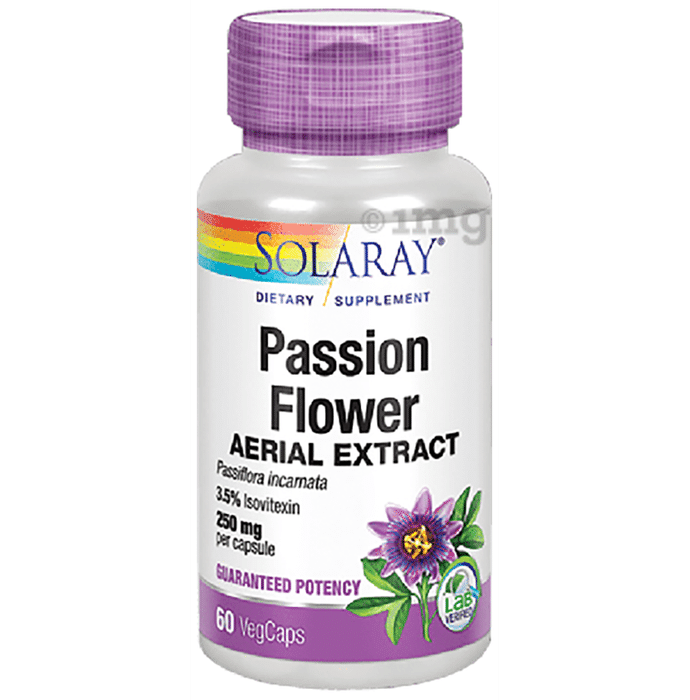 Solaray Passion Flower Aerial Extract 250mg Veg Cap