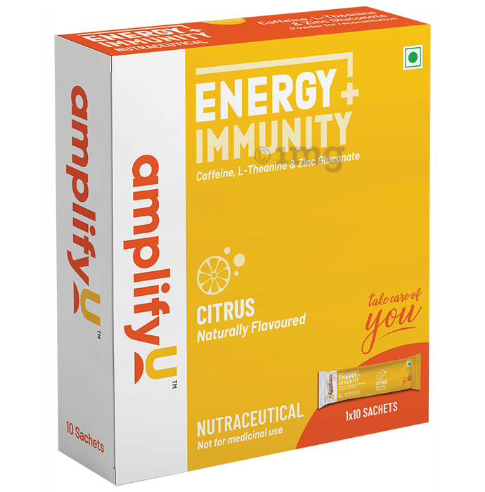 AmplifyU Energy + Immunity Sachet (8gm Each) Citrus
