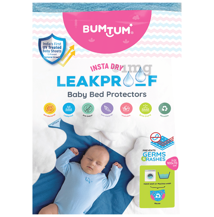 Bumtum Instadry Leakproof Baby Bed Protector Sheet Medium