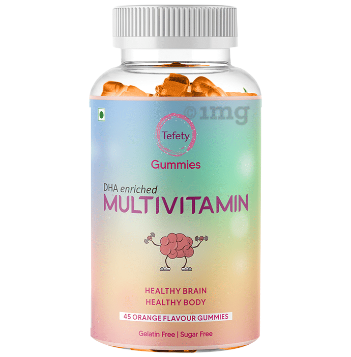 Tefety DHA Enriched Multivitamin Gummies Orange