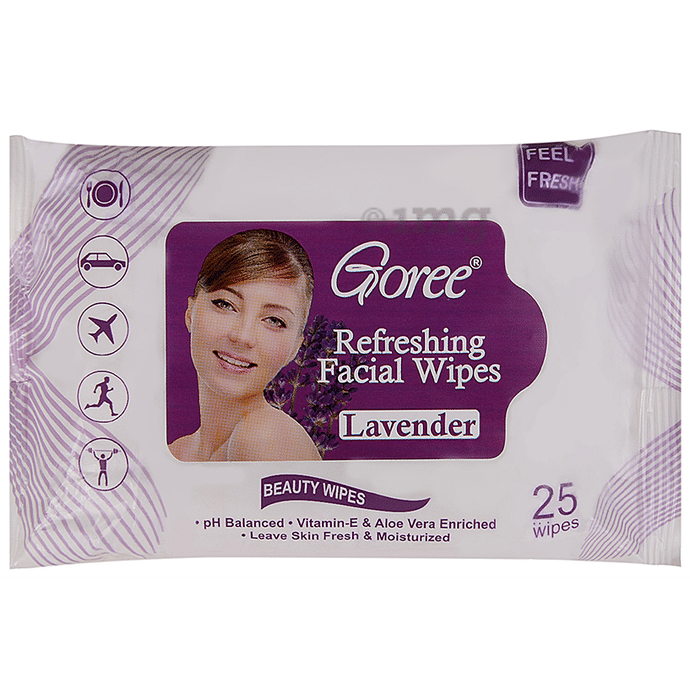 Goree Refreshing Facial Wipes Lavender