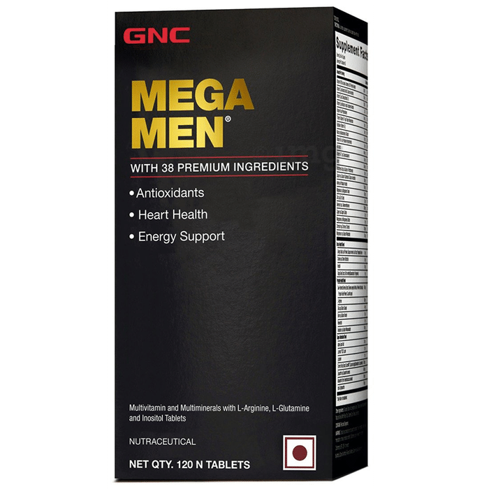 GNC Mega Men with Multivitamin and Multimineral for Heart, Energy & Antioxidant Support | Tablet