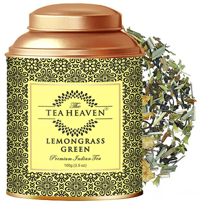 The Tea Heaven Lemongrass Green Prenmium Indian Tea