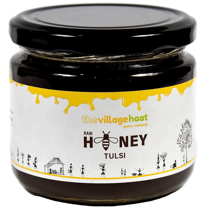 The Village Haat Raw Honey Tulsi