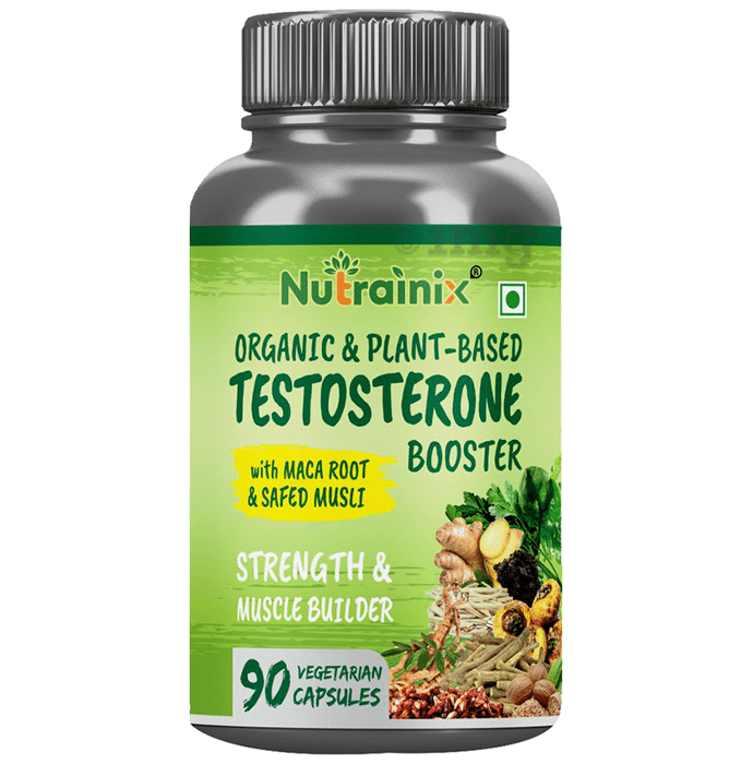 Nutrainix Organic & Plant-Based Testosterone Booster Vegetarian Capsule