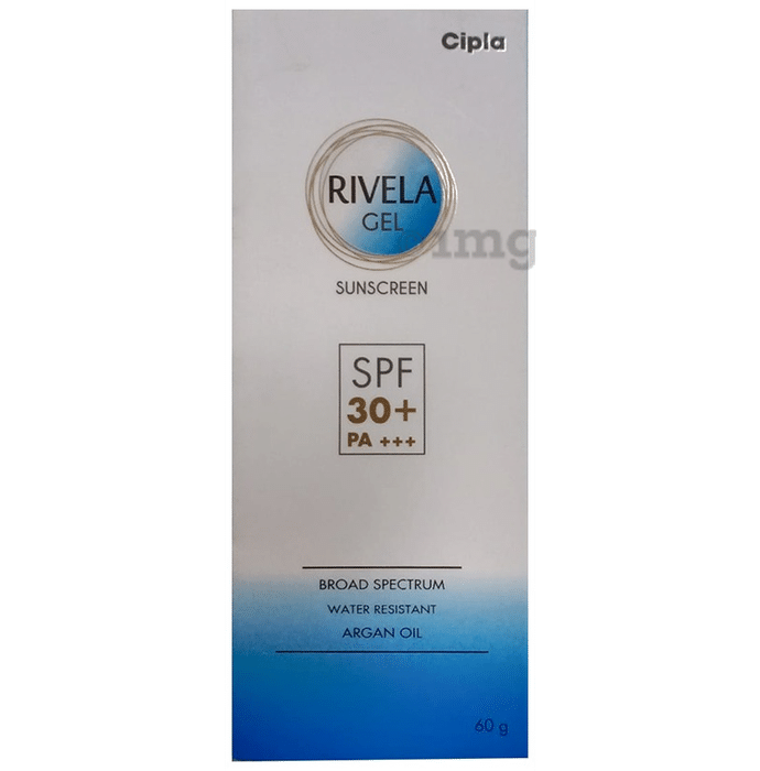 Rivela Sunscreen Gel SPF 30+ PA+++ with Argan Oil | UVA/UVB Protection |  Water-Resistant