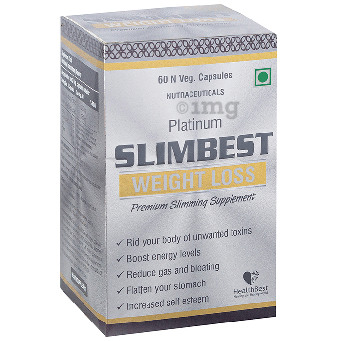 HealthBest Platinum Slimbest Weight Loss Veg Capsule