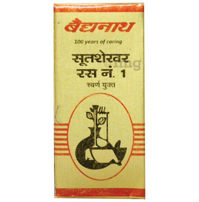 Baidyanath (Nagpur) Sootshekhar Ras No 1 with Gold Tablet | Helps Relieve Acidity, Headache & Vomiting