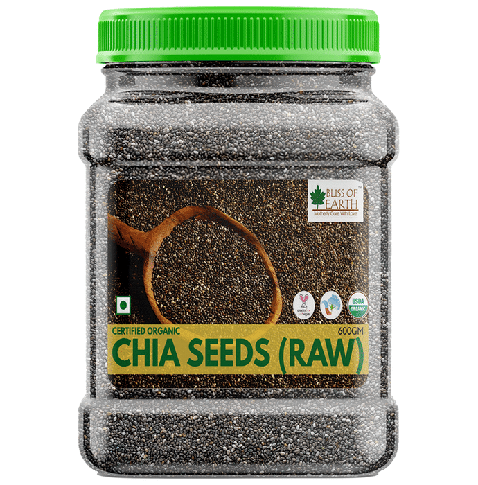 Bliss of Earth Certified Organic Chia Seeds (Raw)