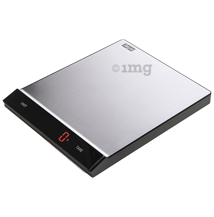 Sansui Stainless Steel Digital Kitchen Scale 15kg LED Display Black & Red