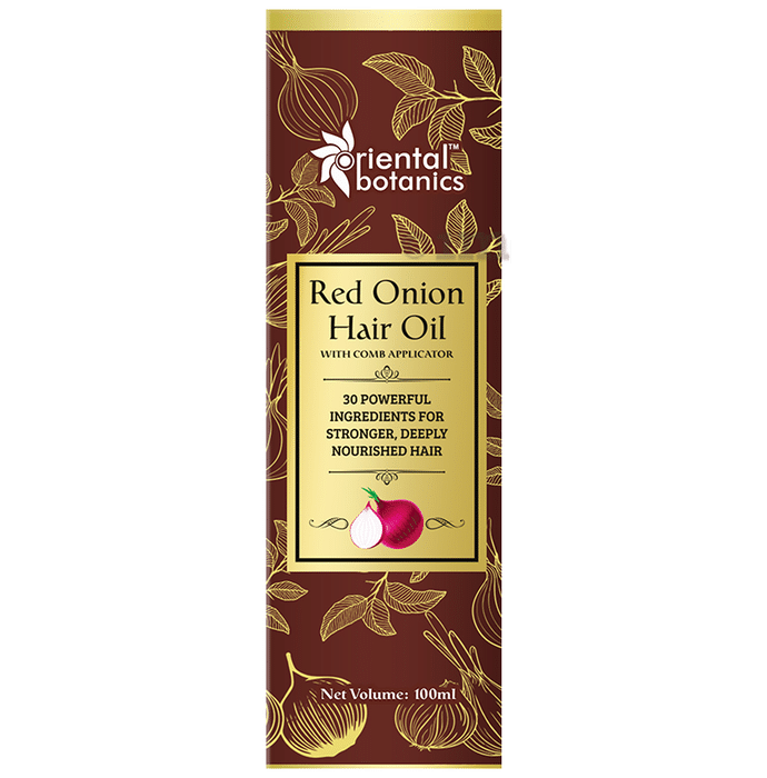 Oriental Botanics Red Onion Hair Oil with Comb Applicator