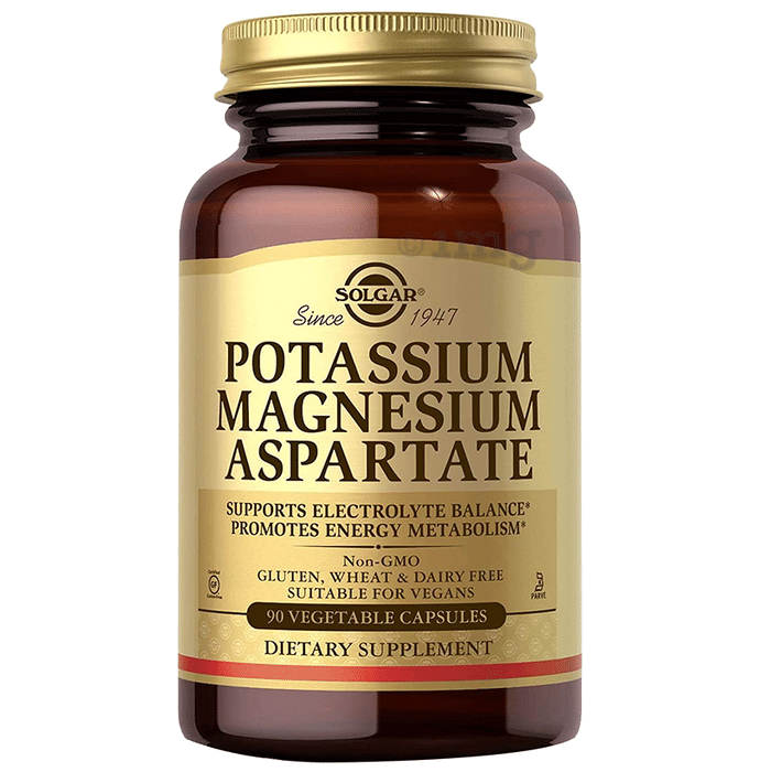 Solgar Potassium Magnesium Aspartate Vegetable Capsule