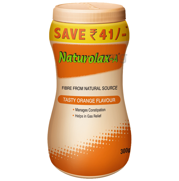 Naturolax -A  Ayurvedic Powder | Eases Constipation & Gas | Flavour Tasty Orange