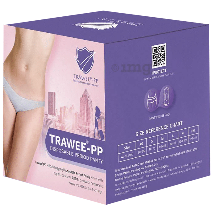 Trawee -PP Disposable Period Panty XS White