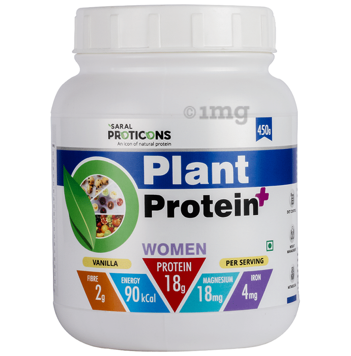 Saral Proticons Plant Protein+ Powder Vanilla