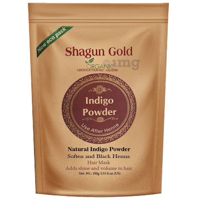 Shagun Gold Natural Indigo Soften & Black Henna Powder