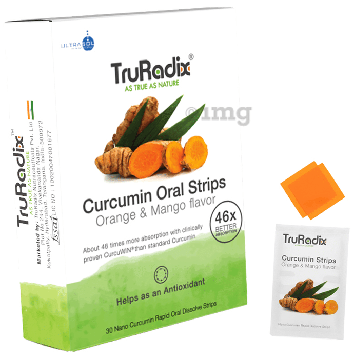 TruRadix Curcumin Oral Strip Orange Mango