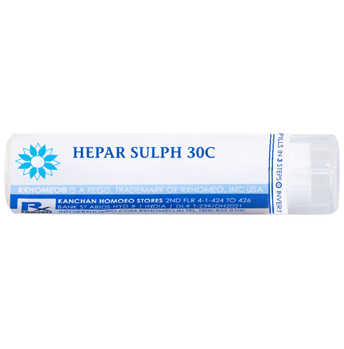 Rxhomeo Hepar Sulphuris Calcareum 30C Pellets