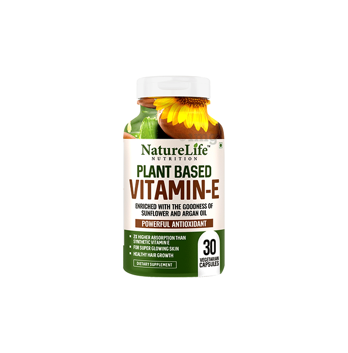 Nature Life Nutrition Plant Based Vitamin-E Vegetarian Capsule