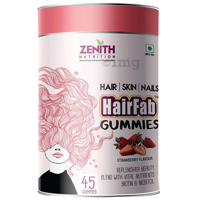 Zenith Nutrition HairFab Gummies Strawberry