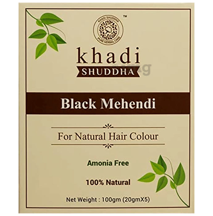 Khadi Shuddha Black Mehandi Powder