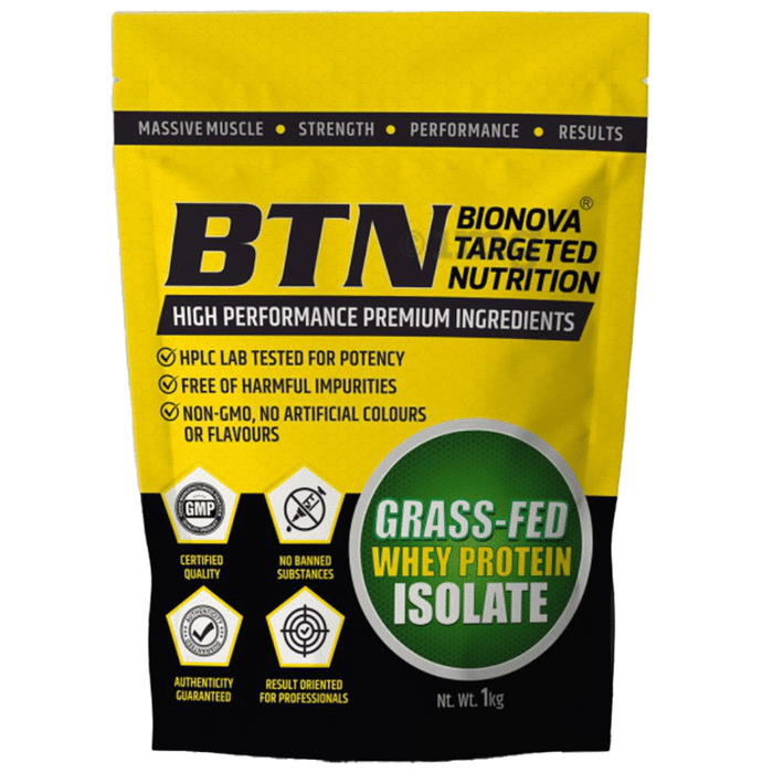 BTN Gluten Free Grass-Fed Whey Protein Isolate