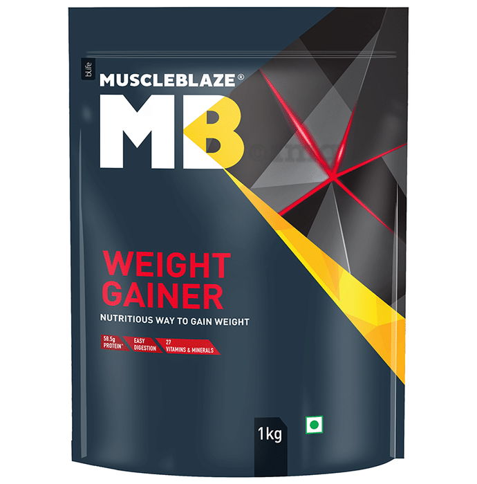 MuscleBlaze Weight Gainer | With Added Digezyme for Muscle Mass | Flavour Banana