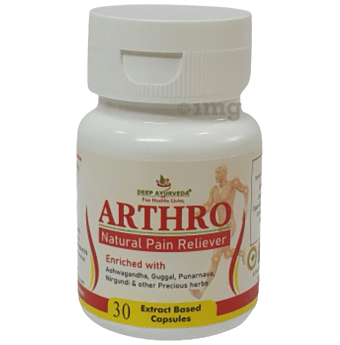 Deep Ayurveda Arthro Natural Pain Reliever Extract Based Capsule