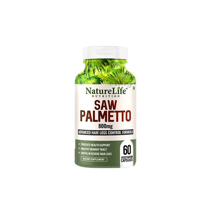 Nature Life Nutrition Saw Palmetto 800mg Vegetarian Capsule