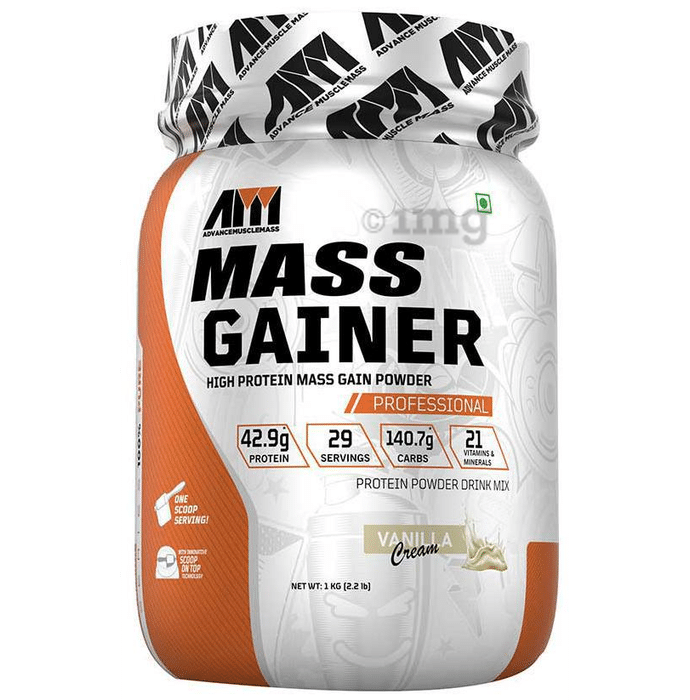 Advance MuscleMass High Protein Mass Gainer Powder Vanilla Cream
