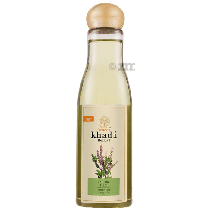 Vagad's Khadi Tulsi Herbal Hair Oil