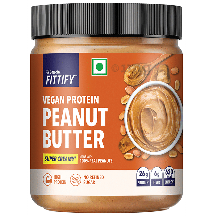 Saffola Fittify Vegan Protein Peanut Butter Super Creamy