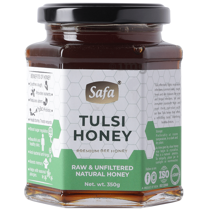 Safa Tulsi Premium Bee Honey Raw and Unfiltered Natural Honey