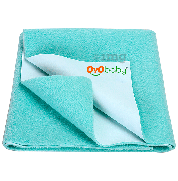Oyo Baby Waterproof Bed Protector Baby Dry Sheet Large Sea Green