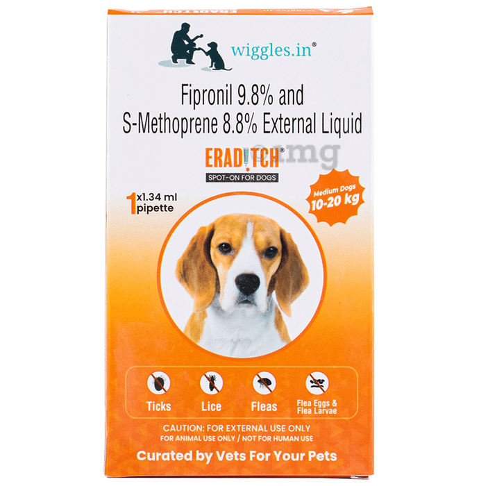 Wiggles Eraditch Spot-On for Dogs 10-20Kg