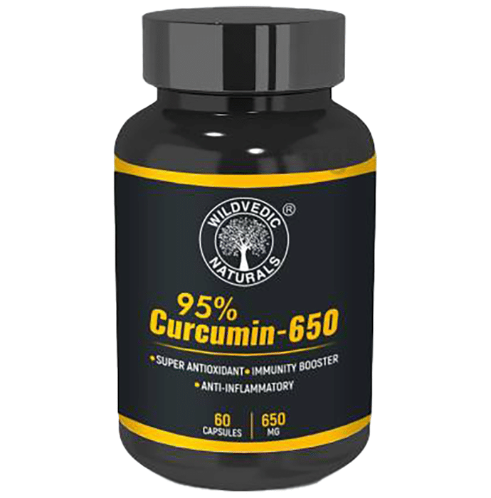 Wildvedic Naturals 95% Curcumin 650mg Capsule