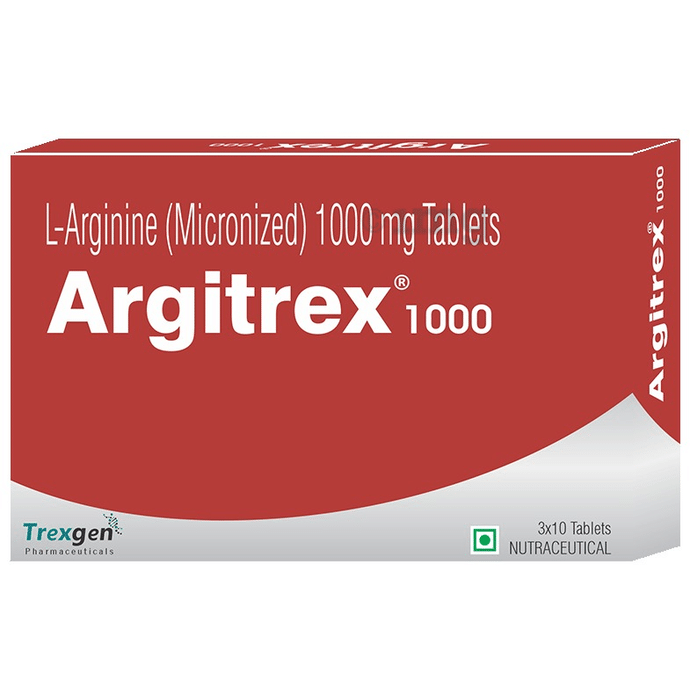 Trexgen Argitrex L-Arginine Micronized 1000mg for Performance, Muscle Growth & Endurance | Tablet