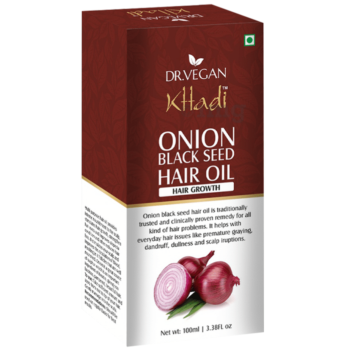 Dr. Vegan Khadi Hair Oil Onion Black Seed