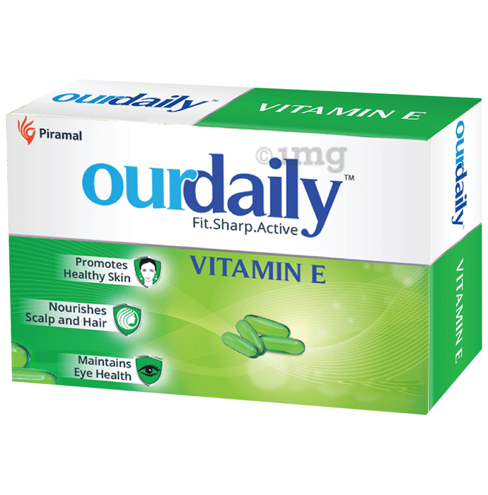 OurDaily Vitamin E 400mg for Skin, Eye & Hair Health | Soft Gelatin Capsule