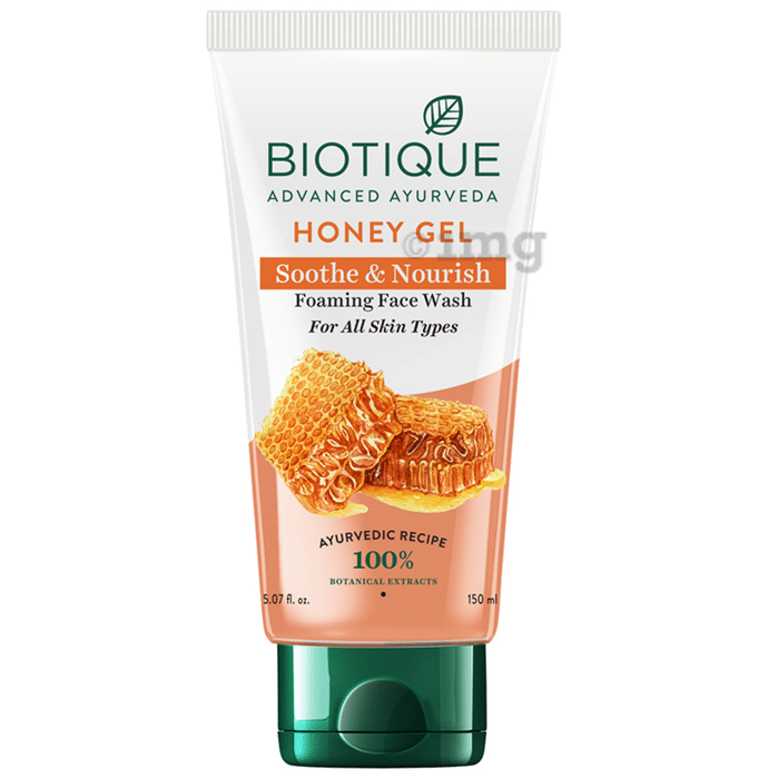 Biotique Honey Gel Soothe & Nourish Foaming Face Wash for all Skin Types