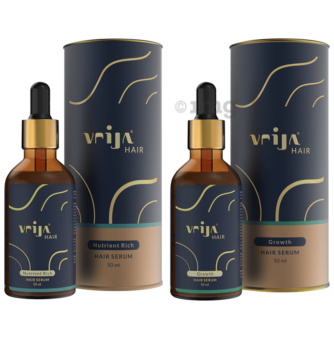 Vrija Combo Pack of Nutrient Rich & Growth Hair Serum (50ml Each)