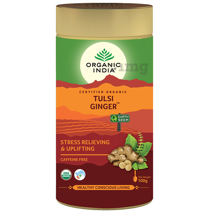 Organic India Tulsi Ginger Green Tea