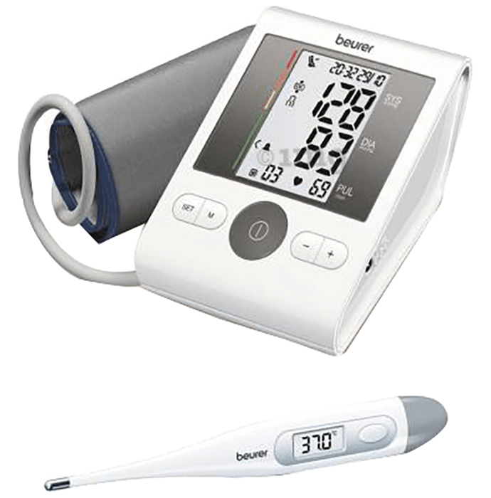 Beurer Combo Pack of BM 28 Blood Pressure Monitor without Adaptor & FT 09 Thermometer