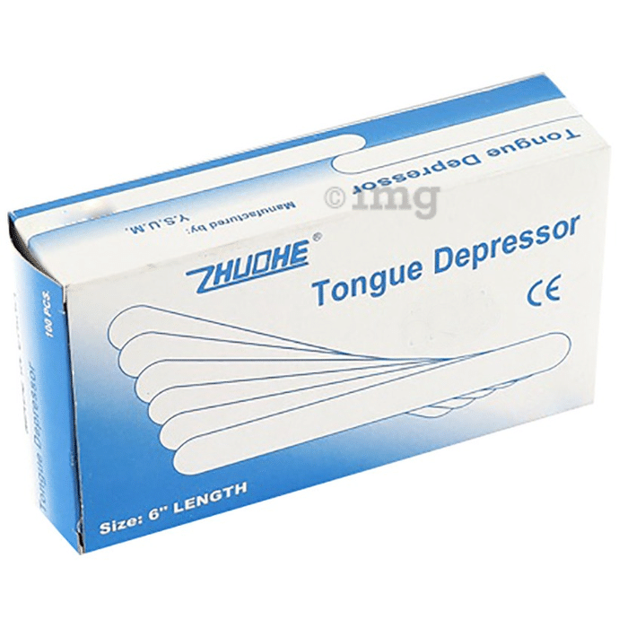 MCP Zhuohe Wooden Tongue Depressor 6inch