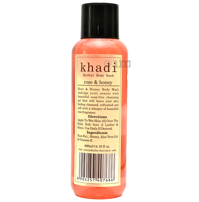Khadi Herbal Body Wash Rose & Honey